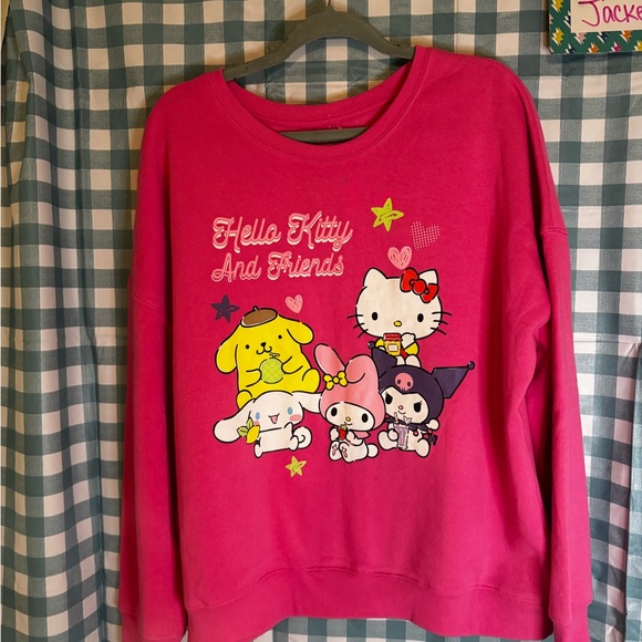 Hello Kitty Pink Sweatshirt with Friends - Picture 1 of 2